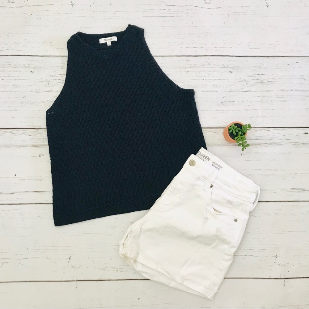 MADEWELL Navy Knit Tank